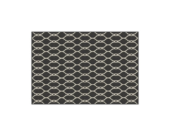 Paillasson gris Sharaya de 4 x 6 pi - 4 ft. x 6 ft.