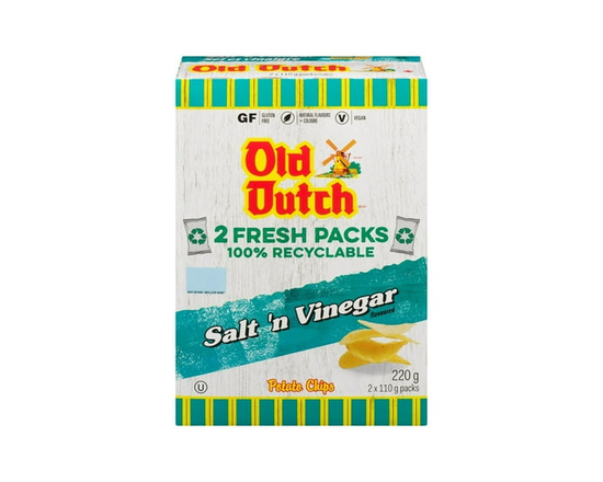 Old Dutch Salt 'n Vinegar Potato Chip - 220 g