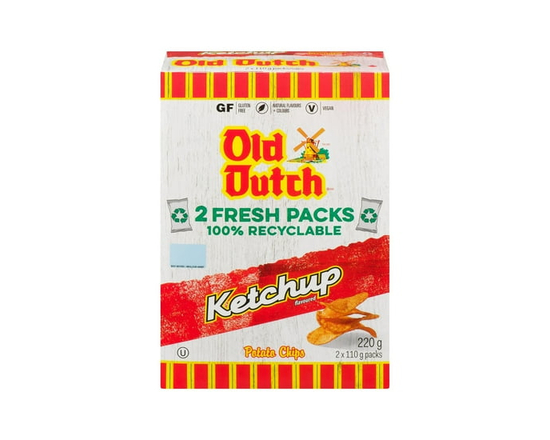 Old Dutch Ketchup Boxed Potato Chips - 220 g