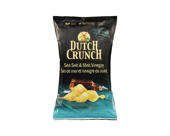 Old Dutch Old Durch Dutch Crunch Sea Salt & Malt Vinegar Potato Chips - 200 g
