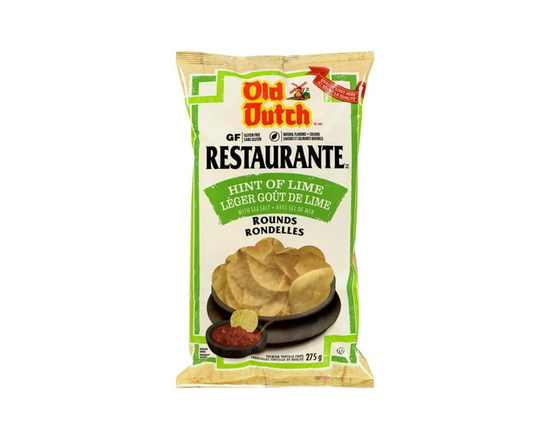 Old Dutch Restaurante Sea Salt & Lime Rounds - 275 g