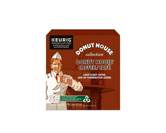 Donut House Collection Light Roast K-Cup Coffee Pods, 30 Pods For Keurig Coffee Makers - 30