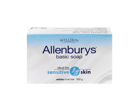 Allenburys White Oval Basic bar Soap
