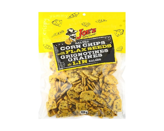 Salted Corn Chips with Flax Seeds - 300 g