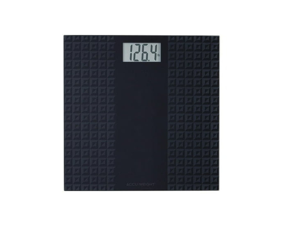 Accuweight 400 lb Digital Glass Scale in Black
