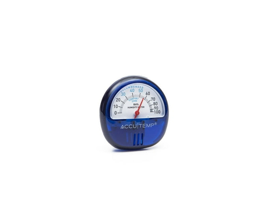 Accutemp Climatic Indoor or Outdoor Humidity Meter, Compact, Blue, Magnetic - 0