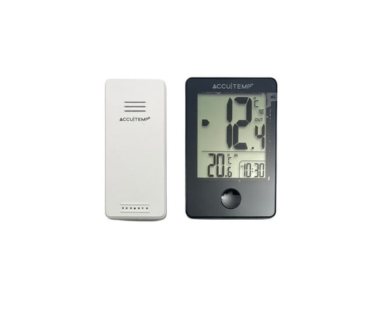 Accutemp Climatic Wireless Thermometer with Clock