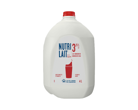 Nutrilait 3.25 % Lait Homogénéisé - 4 L