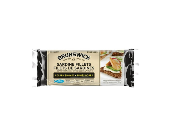 Brunswick Sardine Fillets - Golden Smoked - 80 g