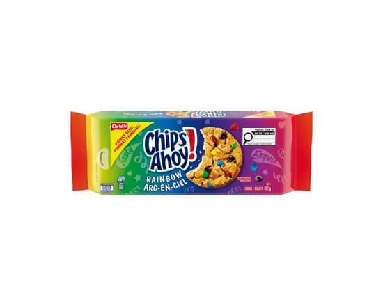 Chips Ahoy! Rainbow Chocolate Chip Cookies, 1 Family Resealable Pack - 457 g