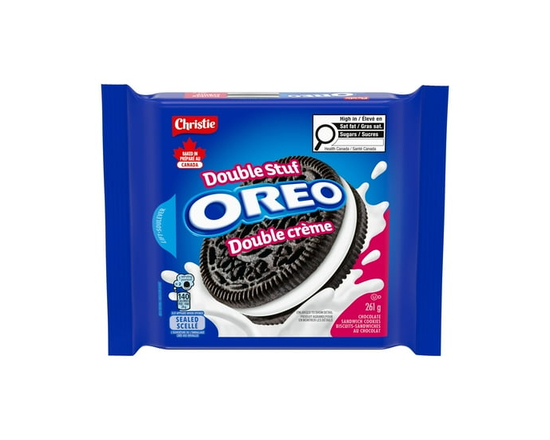 Oreo Double Stuf Chocolate Sandwich Cookies - 261 g