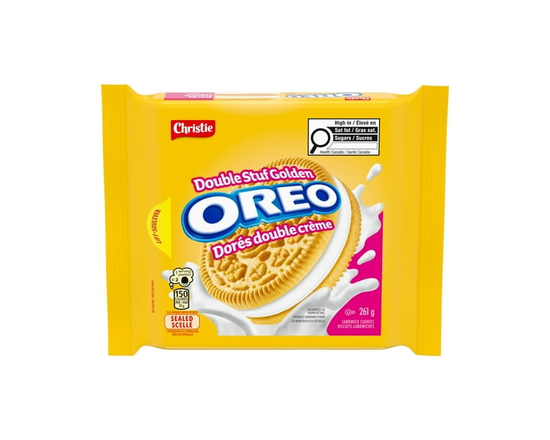 OREO Double Stuf Golden Sandwich Cookies - 261 g