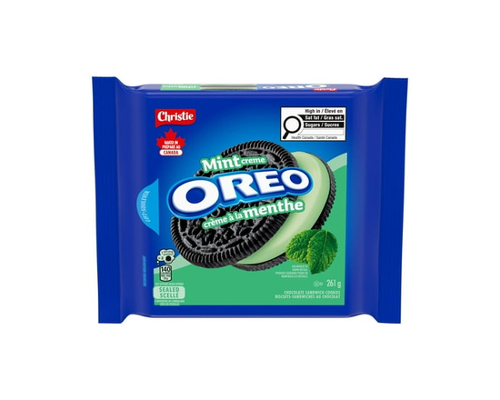 Oreo Mint Crème Sandwich Cookies - 261 g