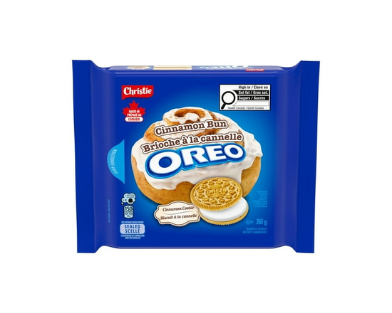OREO Cinnamon Bun Sandwich Cookies - 261 g