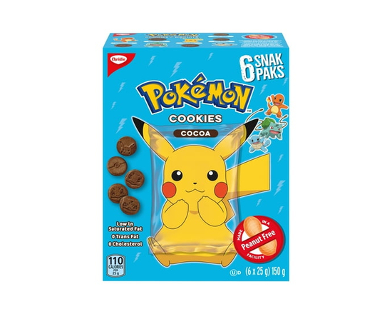 Christie, Pokemon Cocoa Snack packs, Made in a Peanut-Free Facility, Individually Wrapped, School Snacks - 150 g