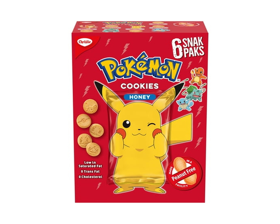Christie, Pokemon Honey Snack Pack, Made in a Peanut-Free Facility, Individually Wrapped, School Snacks - 150 g