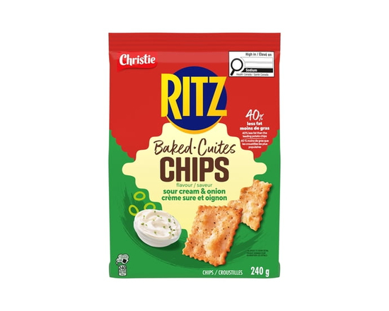 RITZ Baked Chips Sour Cream & Onion - 240 g