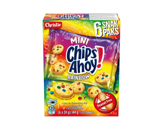 CHIPS AHOY! MINI RAINBOW SNAK PAK - 144