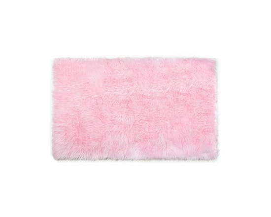 Home Decor Inc Mainstays Kids Faux Fur Rug, Light Pink – 30" x 45", Soft and Cozy Fur Rug - 30 x 45