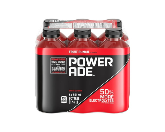 Powerade Punch aux Fruits Bouteilles, 591 mL, 6 Pack - 591 ml