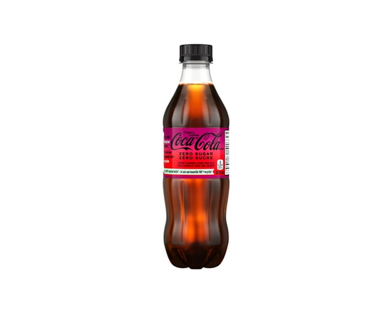 Boisson gazeuse Coca-Cola Zéro sucre Cerise bouteille, 500 mL - 500 ml