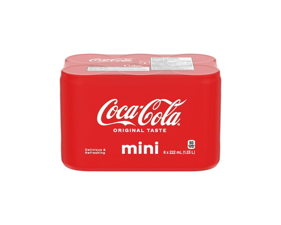 Coca-Cola Cannettes, 222 mL, 6 Pack - 222 ml