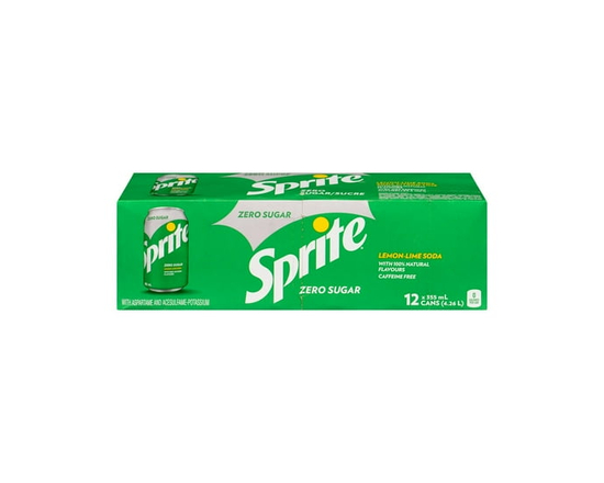 Sprite Zero Fridge Pack Cans, 355 mL, 12 Pack - 355 mL