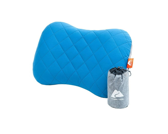 Ozark Trail , Air Pillow with Cover, Ultra-Light, Inflateable, Use Camping, Hiking or Travel, Suitable for All Ages, Carry Bag Included, Colour Blue.