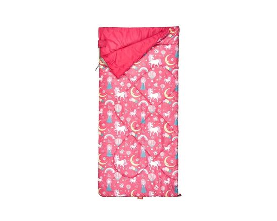Ozark Trail Kid's Sleeping Bag, 56" (L) x 26" (W), No Temp Rating , Polyester Fabric Outer, Girl - Regular