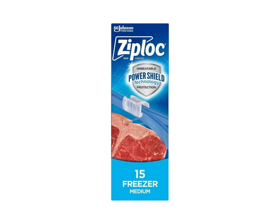 Ziploc® Slider Freezer Bags with Power Seal Technology, Medium - 20cm x 14.9cm x 4.7cm