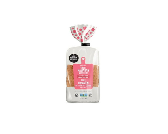Little Northern Bakehouse Sweet Hawaiian Wide Slice bread, Gluten Free, Non GMO, Peanut & Nut Free, Kosher, Vegan, Non Glyphosate Certified - 530 g