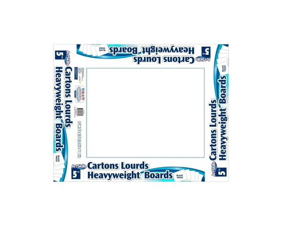 ARTSKILLS 5 Pack White Poster Board - L