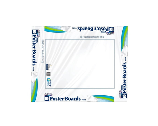 ArtSkills White Poster Board 22" x 28", 10 Pieces - 22" x 28"
