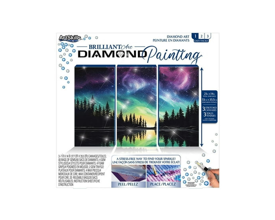 ArtSkills Brilliant Art Diamond Painting, Northern Lights