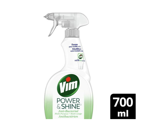 Vim Power and Shine Anti-Bacterial Spray, Multi Purpose, 700ml - 700 mL