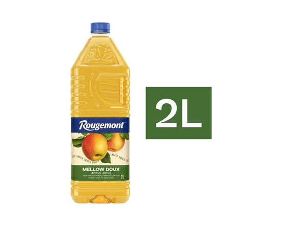 Jus de pomme doux sans sucre ajouté à faible acidité Rougemont 2 L - 2 L