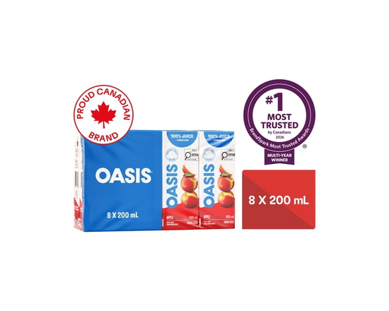 Oasis Boîtes de Jus de Pomme 8 x 200 ml - 200 ml