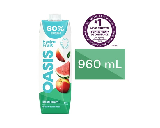 Oasis HydraFruit Melon d'Eau Pomme Jus de Fruits 960 mL - 960 ml