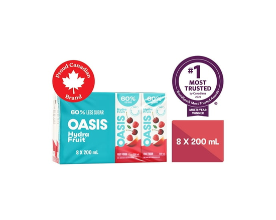 Oasis HydraFruit Fusion de Fruits Boîtes de Jus de Fruits 8x 200 ml - 200 ml