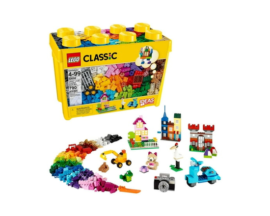LEGO Classic Large Creative Brick Box Building Set, Toy Storage Solution for Home or Classrooms, Creative Building Toy for Kids, Boys and Girls Ages 4