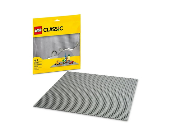 LEGO Classic Gray Baseplate 11024 Toy Building Kit (1 Pieces) - As Specified