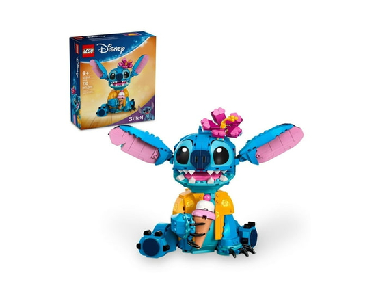 LEGO Disney Stitch - Toy Building Kit - Buildable Figure with Ice Cream Cone - Fun Birthday Gift for Kids, 43249