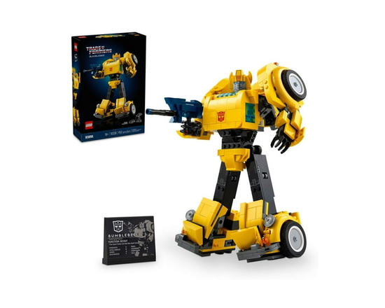 LEGO Icons Transformers Bumblebee Action Figure, Collectible Building Set for Adults,10338