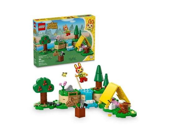 LEGO Animal Crossing Bunnie’s Outdoor Activities Buildable Creative Playset for Kids, Includes Video Game Toy Minifigures Tent and Rabbit, Animal Cros