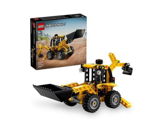 LEGO Technic Backhoe Loader Construction Toy - Building Toy Set for Boys and Girls, Ages 7+ - Educational Gift Idea for Kids Birthday with Usable Back