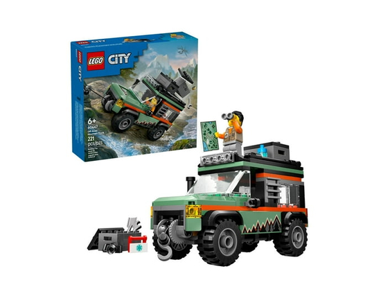 LEGO City Off-Road 4x4 Mountain Truck Toy - Building Toy Set for Kids, Boys and Girls, Ages 6+ - Fun Gift Idea for Birthdays and Holidays - with Adven