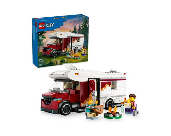 LEGO City Great Vehicles L’autocaravane d’aventure de vacances 60454 Ensemble de construction (385 pièces)