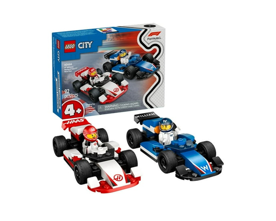 LEGO City F1 Williams Racing & Haas F1 Race Car Toys - Car Building Toy Set for Kids, Boys and Girls, Ages 4+ - F1 Preschool Toy for Fans - Gift Idea 