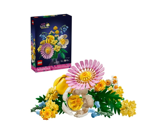 LEGO Botanicals Petite Sunny Bouquet Flower Set - Building Toy for Kids 9+ - DIY Floral Arrangement - Room Decor - Birthday Gift Idea for Girls & Boys