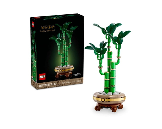 LEGO Botanicals Lucky Bamboo Building Set - Artificial Plants for Indoor Home Décor, Adults Ages 18+ - Fake Plants Decoration for Table, Desk, Office